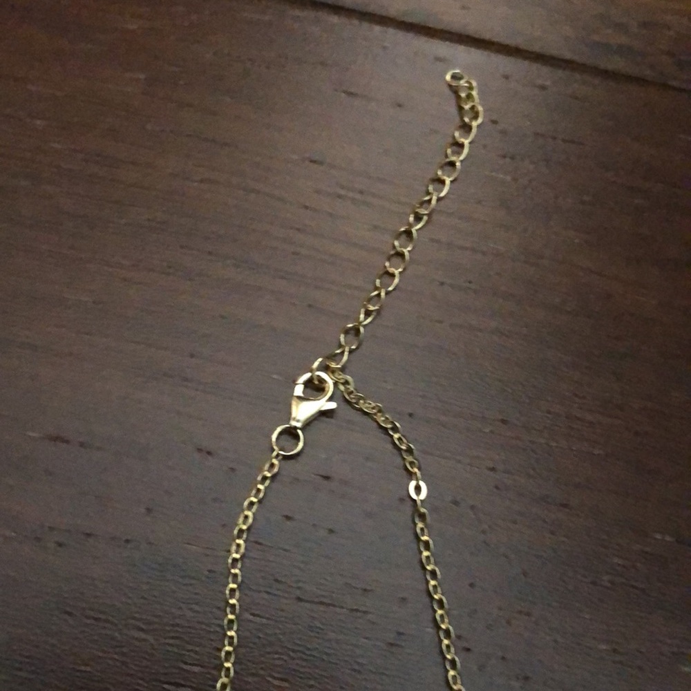 Genuine NWT turquoise clover station necklace on long gold over sterling chain - Picture 10 of 10